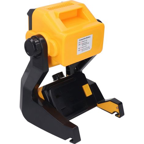 Lampe de travail portable à LED 6500K 0 à 3000LM 150° Portée de 20 m (66 pi) Alimentation par batterie Lampe de travail COB (1/5)