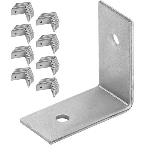 Conector angular para carpintería KOTARBAU® de acero inoxidable galvanizado de 30 x 30 x 15 mm, juego de 100 unidades.