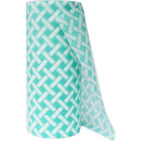 Cleaning Towel - Reusable Microfiber Cloth - For Kitchen Bathroom Cleaning - 90 Pieces Per Roll - Green (1/5)
