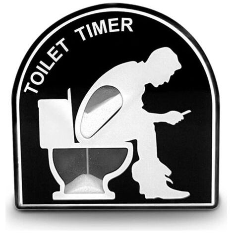 Pair 5 Minutes Minuterie de Sablier de Toilette, Minuterie de Brossage pour Enfants, Sablier de Toilette Créatif Jouet de Décoration de Maison de Jardin (1/4)