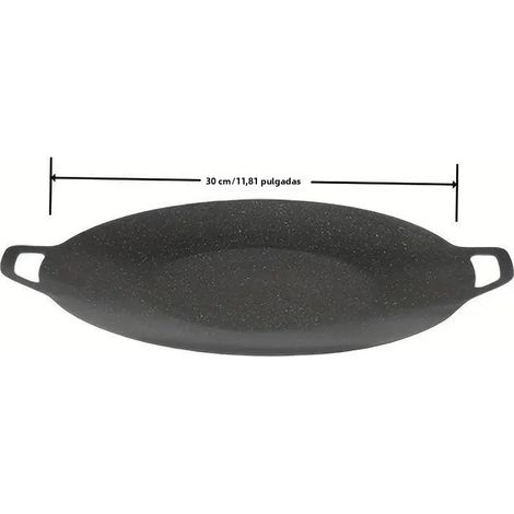 Poêle à barbecue ronde antiadhésive de style coréen (30 cm), adaptée aux voyages en plein air et au camping. (1/5)