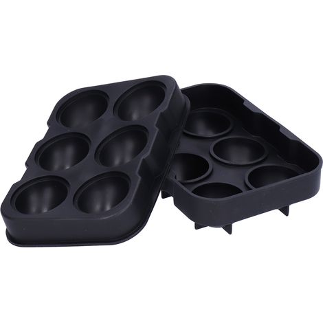2 Stück Eiswürfelform mit 6 Fächern, Silikon, antihaftbeschichtet, DIY-Küchenzubehör (1/5)