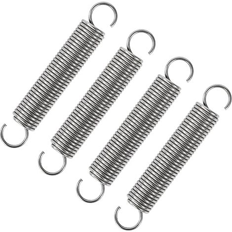 Traction Spring 70 mm Tension Springs Hooks Stainless Steel Spring Wire Diameter 1.4 mm Outer Diameter 12 mm Force 4.8 kg (1/5)