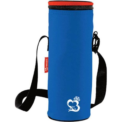Marbueno Botellero Poliester Neon Color Azul 1,5L Camping y Playa