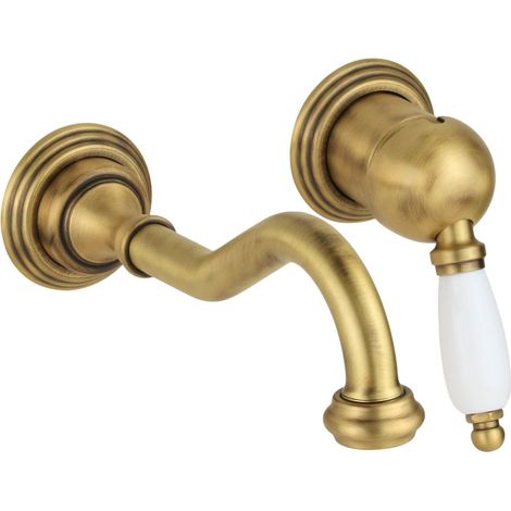Einhebel-Wandmischer in Bronzefarbe Gattoni Orta 2737/27VB.OLD  Bronze
