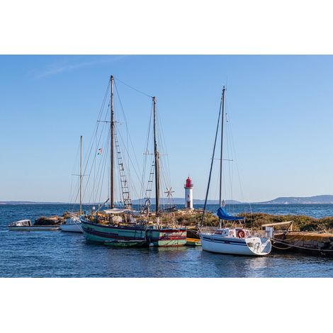 Tableau sur toile port de Saint-Aunes 30x45 cm - Impression sur Toile Murale Décorative - Image imprimée en HD sur Toile - Toile sur Châssis en Bois FSC - Fabriqué en France (1/4)
