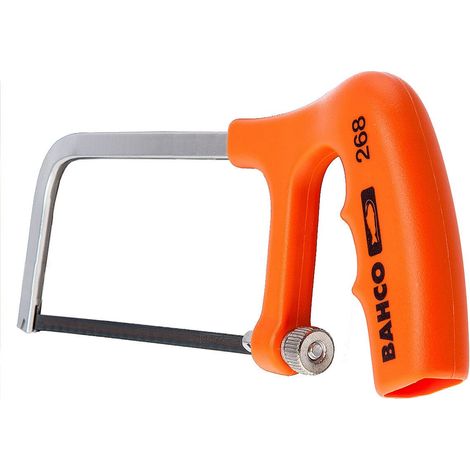 Bahco 268 Mini Handheld Metal Coping Saw with 150mm Blade and Fiber Handle