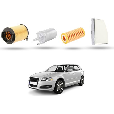 Kit Tagliando 4 filtri compatibile con Audi A3 II (8P1,8PA) 2.0 Fsi 110kw dal 2003 (1/5)