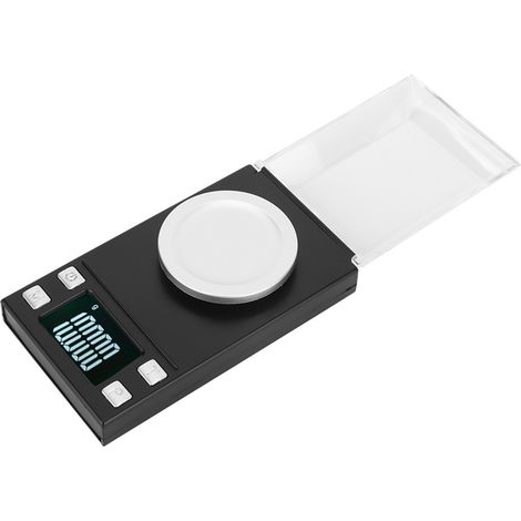 Balance électronique numérique portable mini LCD de haute précision (0,001 g) pour peser bijoux et pilules d'or (50 g/0,001 g). (1/5)