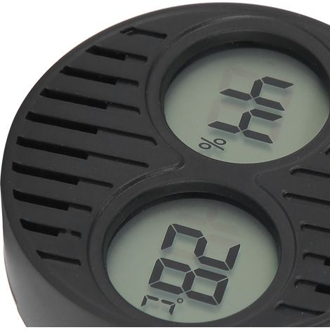 Digitales Rundthermometer-Hygrometer, Aluminiumgehäuse, Zigarrenhumidor, Genauigkeit ±1℃/℉ (1/5)