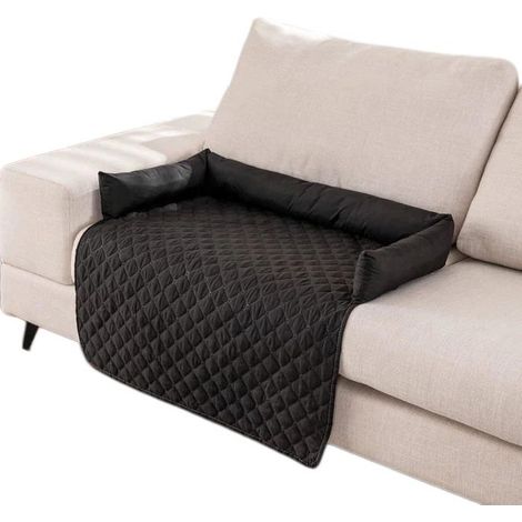 Tapis pour chien lavable et antidérapant, matelas pour grand lit de chien, housse de panier pour animaux - noir (1/5)