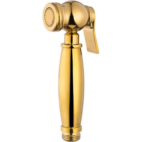 Applicable Pistolet pulvérisateur de toilette en laiton massif pour bidets à main - Pommeau de douche auto-nettoyant pour salle de bain - Accessoires de chasse d'eau