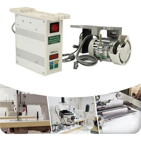 Servo motore elettrico brushless, 220 V, Motore per macchina da cucire, 500-4500 rpm, controllo della velocità di rotazione, per macchine da cucire industriali e attrezzature meccaniche (1/5)