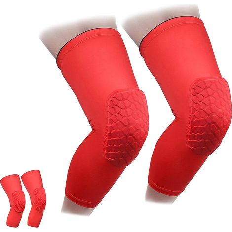 Genouillere - Protection Genou - Pour Sports de Contact - Respirant Anti-Dérapant - En Chinlon et Spandex - Tailles Adulte et Junior - Par 2 (1/5)