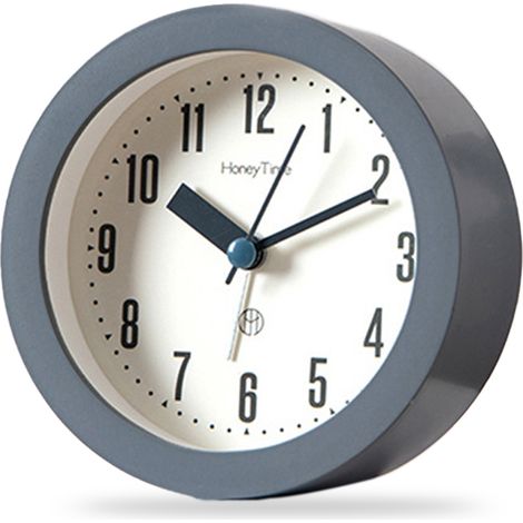 Réveil De Bureau Silencieux - Affichage Luminiscent - Pour Chambre À Coucher Et Bureau - Fonction Veilleuse Douce - Piles AA - 1 Pièce (1/5)