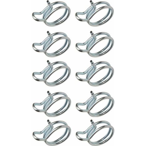 10 fascette stringitubo 5 mm x 8 mm per tubo carburante, trattorino tosaerba a benzina