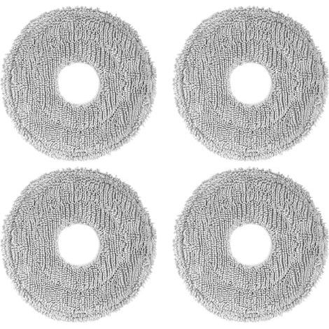 DREAME Lot de 4 tampons de balai à franges compatibles avec X40 Ultra/L10s Ultra/L10s Plus/L10s Pro Gen 2/L40 Ultra/L30 Ultra/X30 Ultra/L20 Ultra/L40 Ultra/L10s Ultra Gen2/X40 Master (1/5)