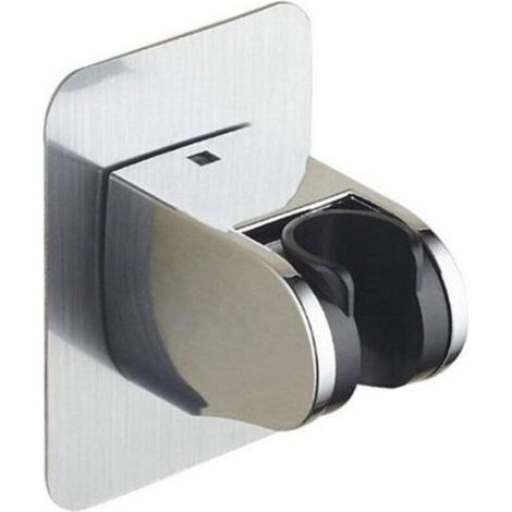 Support mural réglable pour pomme de douche, autocollant étanche et ultra-résistant, orientable en angle, idéal pour salle de bain et hôtel (1/5)