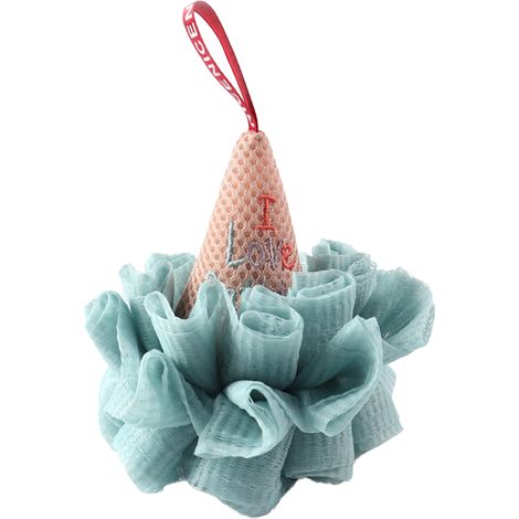 Bath Ball - Mesh Sponge for Body Exfoliation and Foaming - Soft Lather Generating - For Adults and Children - Pack of 4 (1/5)