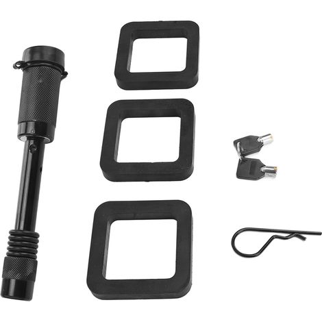 5/8in Broche de Verrouillage d’Attelage pour Remorque avec Capuchon Caoutchouc Imperméable et Anti-Poussière, Surfaces Peintes pour Camping-Cars Pick-up (1/5)