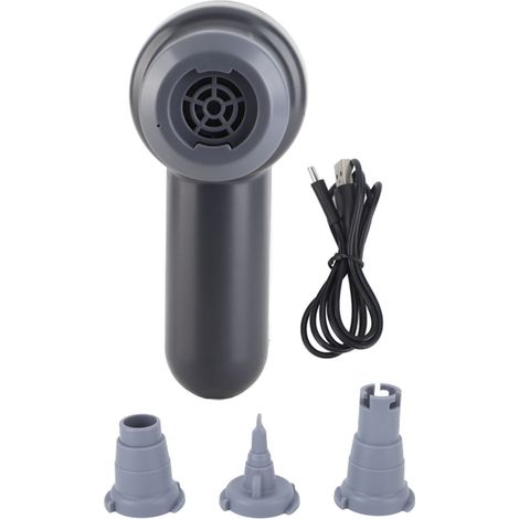 Beyamis Pompe à air électrique sans fil, portable, à remplissage rapide, avec 3 embouts pour piscine, jouets gonflables et bateaux gonflables. (1/5)