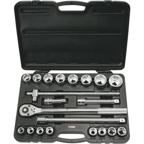 Coffret de douilles 6 pans 3/4’’ CHROMEplus 21 pièces KSTOOLS® (1/3)
