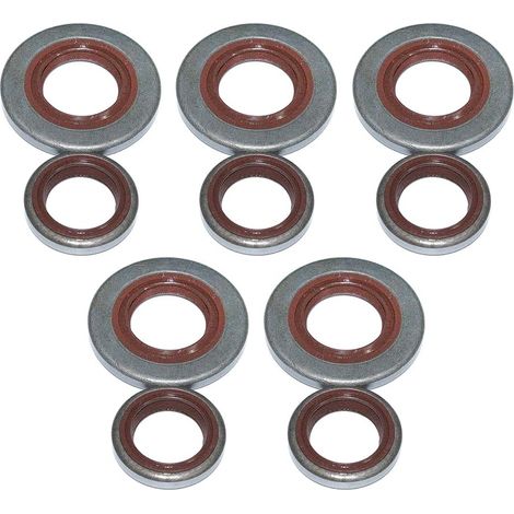 Kit de joint d'huile de vilebrequin 5 pièces pour tronçonneuse Stihl 066 MS660 9640 003 1850, 9640 003 1560 (1/5)