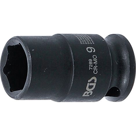 Chiave a bussola bgs kraft steckschlüssel-einsatz anello in gomma finitura fosfato (1/4)