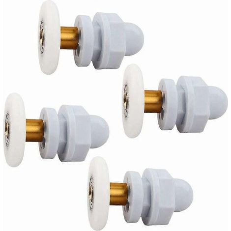 Betterlife Lot de 4 roulettes pour porte de douche 25 mm (1/5)