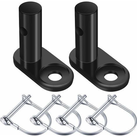 2 Jeux Coupleur de Remorque de Vélo Connecteur d'Attelage de Remorque de Vélo Remplacement d’Attelage de Remorque en Acier Adaptateur de Montage Coupleur de Vélo Adaptateur de Fixation, 6 Pièce (1/5)