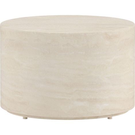 Table d'Appoint de Jardin Ronde "Lissabon" 60cm Beige (1/2)
