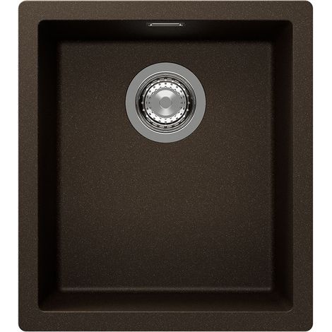 SCHOCK Einbaubecken Cristadur KAIA N-100S A Bronze Exzenterbedienung (1/2)