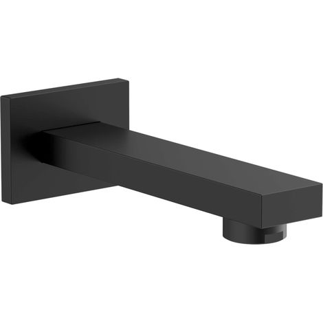 Sapho - Bocca di erogazione per vasca da bagno, nero opaco BO412 (1/2)