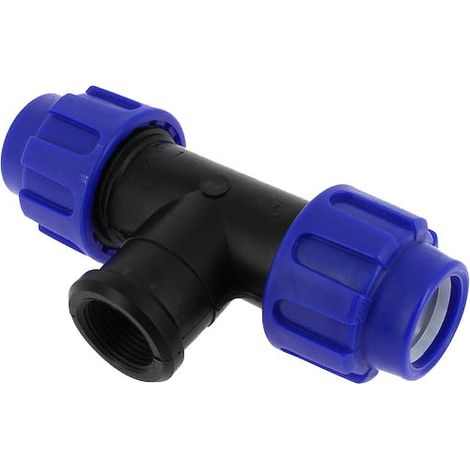 Té compression Ø32 dérivation femelle 26-34 10 bar