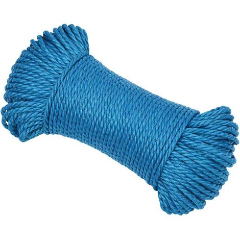 Arbeitsseil Blau 8 mm 50 m Polypropylen vidaXL