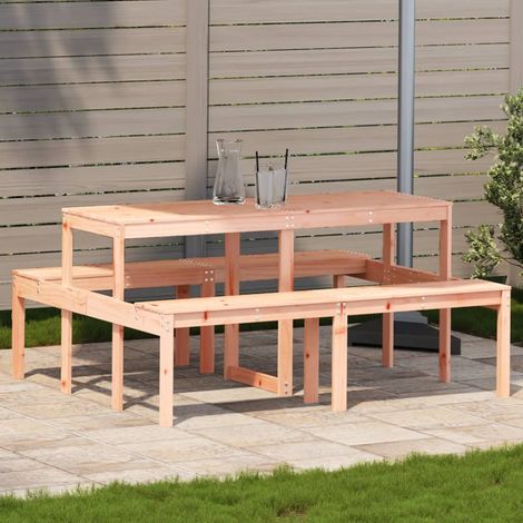Picknicktisch 160x134x75 cm Massivholz Douglasie (1/5)