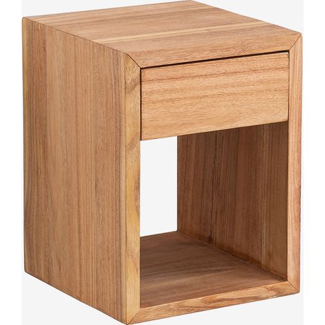 Mesita de noche flotante en madera Gyda SKLUM &x2194&xFE0E 30 cm (1/5)