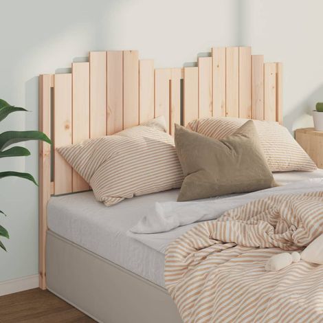 Les Tendances – Tête de lit en bois massif de pin 166x4x110 cm – Charme rustique – Soutien confortable pour lecture – Assemblage requis