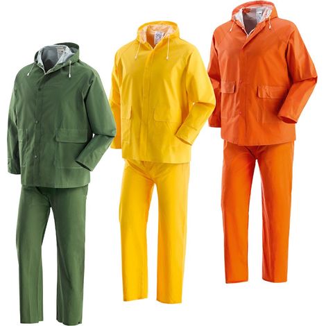 Impermeabile Giacca+Pantaloni Verde M (1/5)