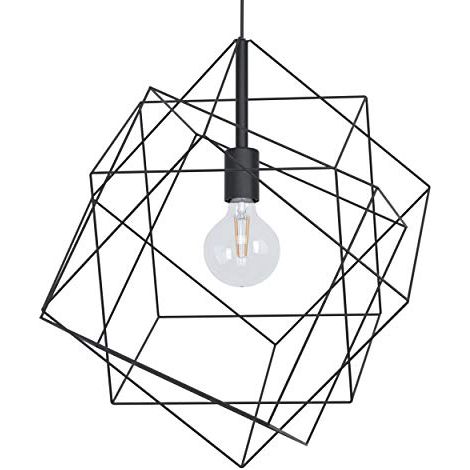Eglo STRAITON Lampadario a Sospensione, Nero (1/4)