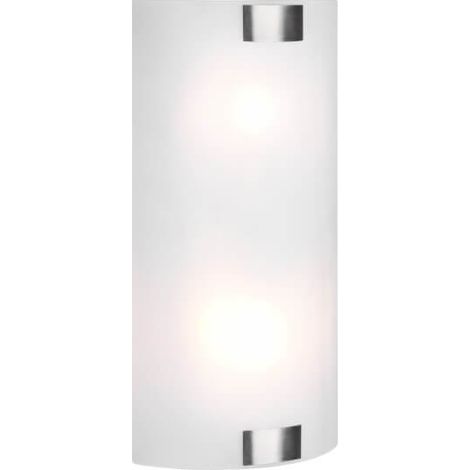 TRIO, Applique, Pura2xE27, max.25,0 WVerre, Blanc, Corps: Métal, Nickel matL: (1/3)