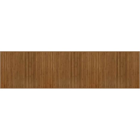Tapis rectangulaire marron 80x300 cm bambou (1/5)