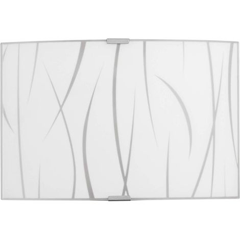 Applique Simone 30 1Xe27 Vetro Lastra Bianco - 4 Pz