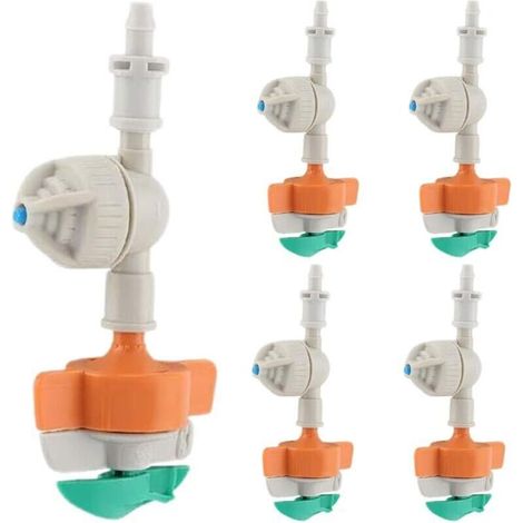 Arroseur rotatif 5 pièces, outil d'irrigation suspendu pour jardin, parterres de fleurs, terrains de sport, fermes, cours et serres (1/4)