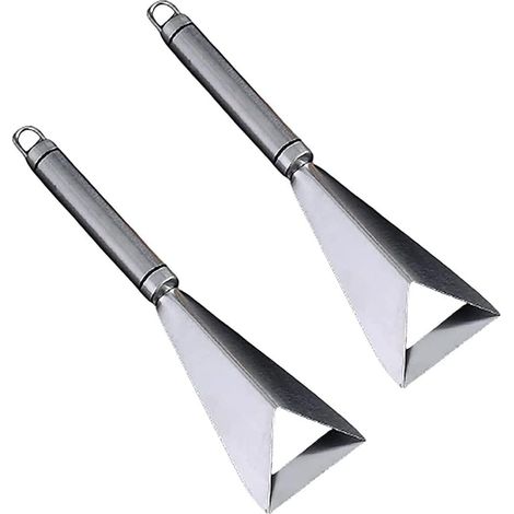 Couteau A Decouper Fruits - Acier Inoxydable - Design Triangulaire Ergonomique - Pour Maison Hotel Restaurant - 2 Unites (1/5)