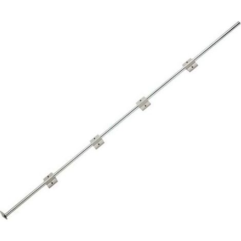 Axe de pivotement recoupable pour allonge de table – Longueur 1100mm – Ø tube 16mm – Supports à rouleau inclus – Pottker (1/5)