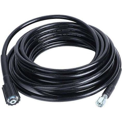 Tuyau haute pression de 10 m. Filetage M22 - Tuyau pour nettoyeur haute pression avec raccord rapide à clic pour nettoyeurs haute pression Krcher K2 et K3 (1/5)