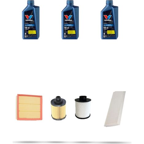 Kit tagliando 4 FILTRI e 3L OLIO compatibile con Opel Corsa C 1.3 CDTI 59kw Dal 2005 (1/5)