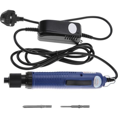 Tournevis électrique automatique 5mm avec poignée droite et prise UK 220V - Outil pratique (1/5)
