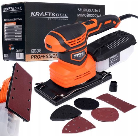 Lijadora orbital para madera y metal KD3063 de 1200 W con ajuste. (1/5)